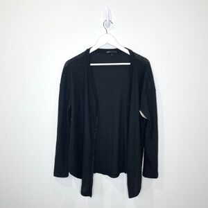 Gibson Black Long Sleeve Button Up Cardigan